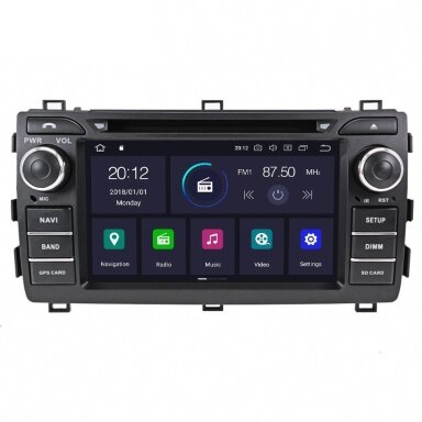 Toyota Auris 2013-2015 Android 9.0 Multimedija 7"