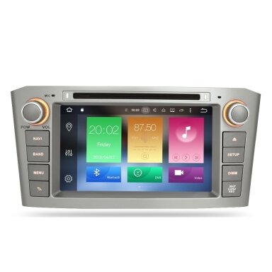 Toyota Avensis 2003-2008 Android Multimedija Pilka