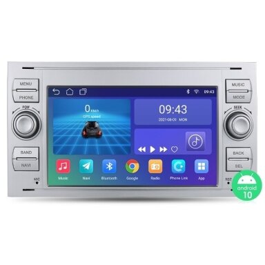 Universali Ford Android multimedija 2005-2011 (sidabrinė)